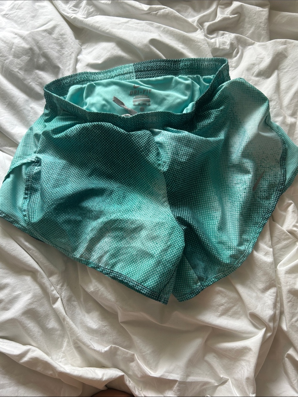 Nike Aqua Teal Dri-FIT Athletic Shorts
